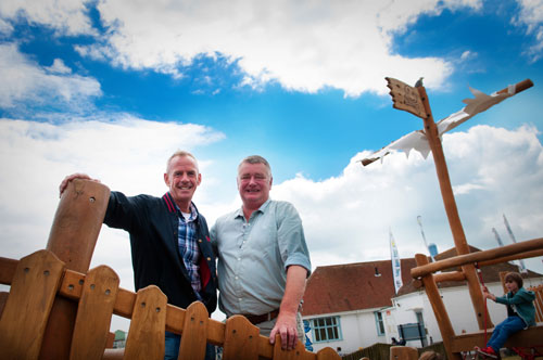 Hove Lagoon Hardwood Robinia Timber Pirate Ship - Robinia Playground Equipment Manufacturer Safety Surfacing Specialist West Sussex Surrey Hampshire London