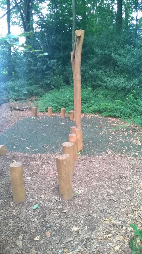 National Resources Wales Robinia Timber Adventure Trail Hardwood Playground Equipment Manufacturer Safety Surfacing Specialist Sussex Hampshire London