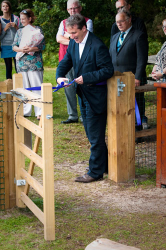 Oakhanger Village Play Area Opening - Damien Hinds - Hardwood Play Equipment Robinia Timber Oakhanger, Hampshire | Surrey | Sussex | London | Dorset | Bucks