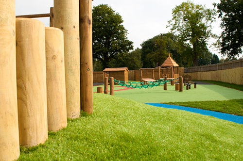 Dulwich Prep School Cranbrook Robinia Play Equipment Hardwood Timber Play Equipment Manufacturer, Wet Pour Safety Surfacing Specialist