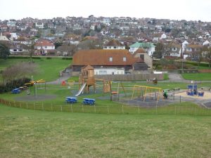 Acorn Unit Play Tower Saltdean Oval Park - Brighton & Hove Council - Robinia Playground Equipment Manufacturer West Sussex Surrey Hampshire London