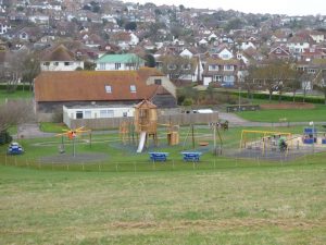 Acorn Unit Play Tower Saltdean Oval Park - Brighton & Hove Council - Robinia Playground Equipment Manufacturer West Sussex Surrey Hampshire London