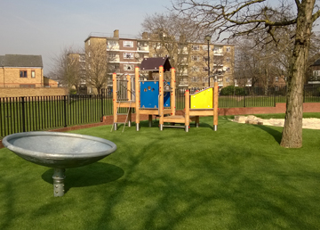 Artificial Grass Safety Surfacing - Independent Playground Installation - Safey Surfacing Installer West Sussex Hampshire Kent London