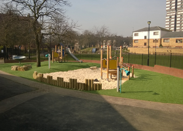 Artificial Grass Safety Surfacing - Independent Playground Installation - Safey Surfacing Installer West Sussex Hampshire Kent London