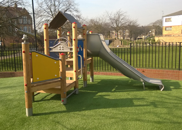 Artificial Grass Safety Surfacing - Independent Playground Installation - Safey Surfacing Installer West Sussex Hampshire Kent London