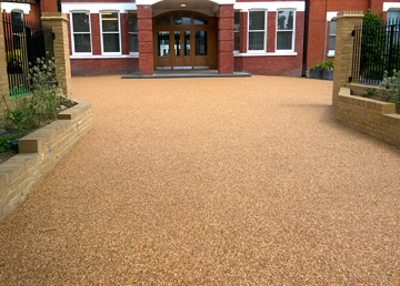 Resin Bound Gravel Surfacing to Tarmac Concrete Steel - Playground Installation - Safety Surfacing Installer West Sussex East Sussex Hampshire Kent London