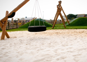 Loose Fill Safety Surfacing Sand Bark Hardwood Chip Playground Installation - Safety Surfacing Installer West Sussex East Sussex Hampshire Devon Kent London