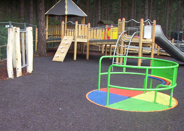 SafaMulch Bonded Rubber Safety Surfacing - Independent Playground Installation - Safety Surfacing Installer West Sussex Surrey Hampshire
