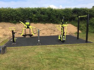 Exercise Equipment Lodsworth Wet Pour Rubber Safety Surfacing Independent Playground Installation - Safety Surfacing Installer West Sussex Surrey Hampshire