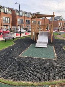 Hevelock Southall Project - Playsafe Playgrounds - Independent Playground Installation SafaMulch Safety Surfacing Installer West Sussex Surrey Hampshire