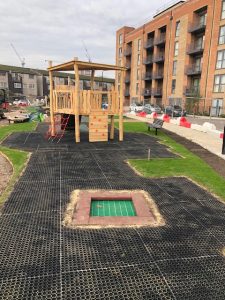 Hevelock Southall Project - Playsafe Playgrounds - Independent Playground Installation SafaMulch Safety Surfacing Installer West Sussex Surrey Hampshire