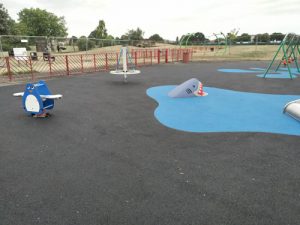 LB Redbridge Loxwood Park Wet Pour Rubber Safety Surfacing Independent Playground Installation - Safety Surfacing Installer West Sussex Surrey Hampshire