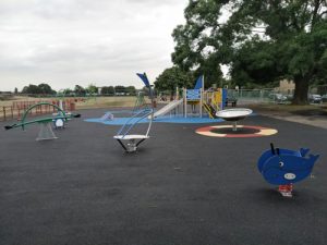 LB Redbridge Loxwood Park Wet Pour Rubber Safety Surfacing Independent Playground Installation - Safety Surfacing Installer West Sussex Surrey Hampshire