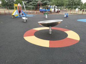 LB Redbridge Loxwood Park Wet Pour Rubber Safety Surfacing Independent Playground Installation - Safety Surfacing Installer West Sussex Surrey Hampshire