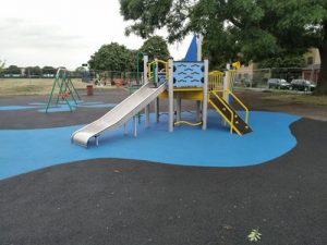 LB Redbridge Loxwood Park Wet Pour Rubber Safety Surfacing Independent Playground Installation - Safety Surfacing Installer West Sussex Surrey Hampshire