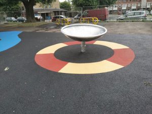 LB Redbridge Loxwood Park Wet Pour Rubber Safety Surfacing Independent Playground Installation - Safety Surfacing Installer West Sussex Surrey Hampshire