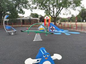 LB Redbridge Loxwood Park Wet Pour Rubber Safety Surfacing Independent Playground Installation - Safety Surfacing Installer West Sussex Surrey Hampshire