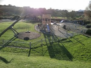 East Brighton Park Robinia Play Equipment Installation - SafaMulch - Independent Playground Safety Surfacing Installer West Sussex Surrey Hampshire