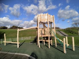 East Brighton Park Robinia Play Equipment Installation - SafaMulch - Independent Playground Safety Surfacing Installer West Sussex Surrey Hampshire