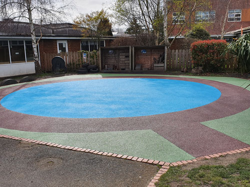 Grove Park Primary School Chiswick - Wet Pour - Independent Playground Safety Surfacing Installer West Sussex Surrey Hampshire