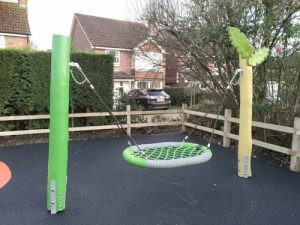 Wren Close Horsham District Council Park Play Equipment - Wet Pour - Independent Playground Safety Surfacing Installer West Sussex Surrey Hampshire