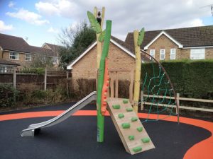 Wren Close Horsham District Council Park Play Equipment - Wet Pour - Independent Playground Safety Surfacing Installer West Sussex Surrey Hampshire