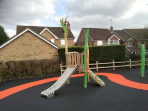 Wren Close Horsham District Council Park Play Equipment - Wet Pour - Independent Playground Safety Surfacing Installer West Sussex Surrey Hampshire