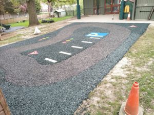 Safamulch Dauxwood Pre-School - SafaMulch Rubber Surfacing - Independent Playground Safety Surfacing Installer West Sussex Surrey Hampshire