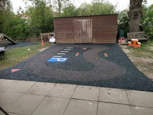 Safamulch Dauxwood Pre-School - SafaMulch Rubber Surfacing - Independent Playground Safety Surfacing Installer West Sussex Surrey Hampshire