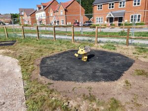 Sandhurst Bloor Homes Berkshire - Grass Matt Surfacing - Independent Playground Safety Surfacing Installer West Sussex Surrey Hampshire