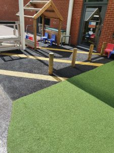 Bilingual Primary School Refurbishment - Wet Pour - Safety Surfacing - Independent Playground Safety Surfacing Installer West Sussex Surrey Hampshire