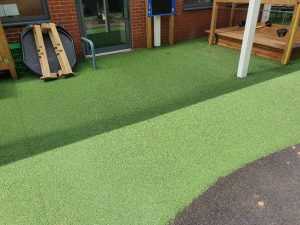 Bilingual Primary School Refurbishment - Wet Pour - Safety Surfacing - Independent Playground Safety Surfacing Installer West Sussex Surrey Hampshire