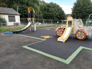 Parsonage Lane Bishops Stortford - Wet Pour - Independent Playground Safety Surfacing Installer West Sussex Surrey Hampshire