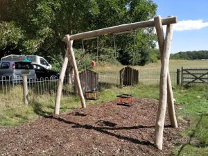 Malling Project Lewis DC - Hardwood Play Equipment - Safety Surfacing - Independent Playground Safety Surfacing Installer West Sussex Surrey Hampshire