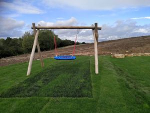 Banky Fields East Sussex - Thakeham Homes Robinia Play Equipment - Grass Matt Surfacing - Independent Playground Safety Surfacing Installer Surrey Hampshire