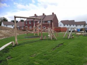 Banky FieRobinia Play Equipment - Grass Matt Surfacing - Independent Playground Safety Surfacing Installer Surrey Hampshire