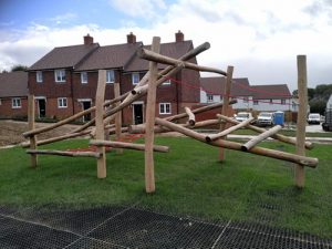 Banky FieRobinia Play Equipment - Grass Matt Surfacing - Independent Playground Safety Surfacing Installer Surrey Hampshire