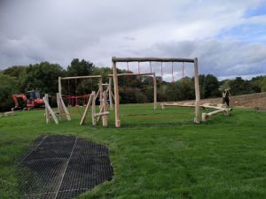 Banky FieRobinia Play Equipment - Grass Matt Surfacing - Independent Playground Safety Surfacing Installer Surrey Hampshire