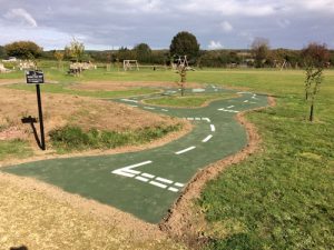 Scooter Track Easebourne PC - Bicycle Track & Playground Installers - Independent Playground Safety Surfacing Installer West Sussex Surrey Hampshire