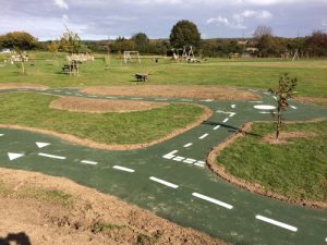 Scooter Track Easebourne PC - Bicycle Track & Playground Installers - Independent Playground Safety Surfacing Installer West Sussex Surrey Hampshire