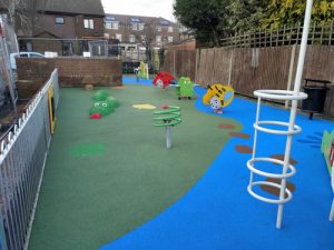 Wet Pour Heacham Avenue Uxbridge - Play Area - Wet Pour - Independent Playground Safety Surfacing Installer West Sussex Surrey Hampshire