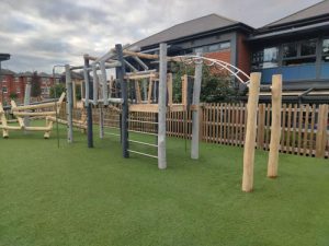 Dulwich Prep School Unit Robinia Timber - Playground Installers Sussex - Independent Playground Safety Surfacing West Sussex Surrey Hampshire